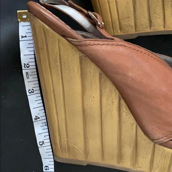 Jessica Simpson tan summer wedge sandal 9 - Picture 6 of 11